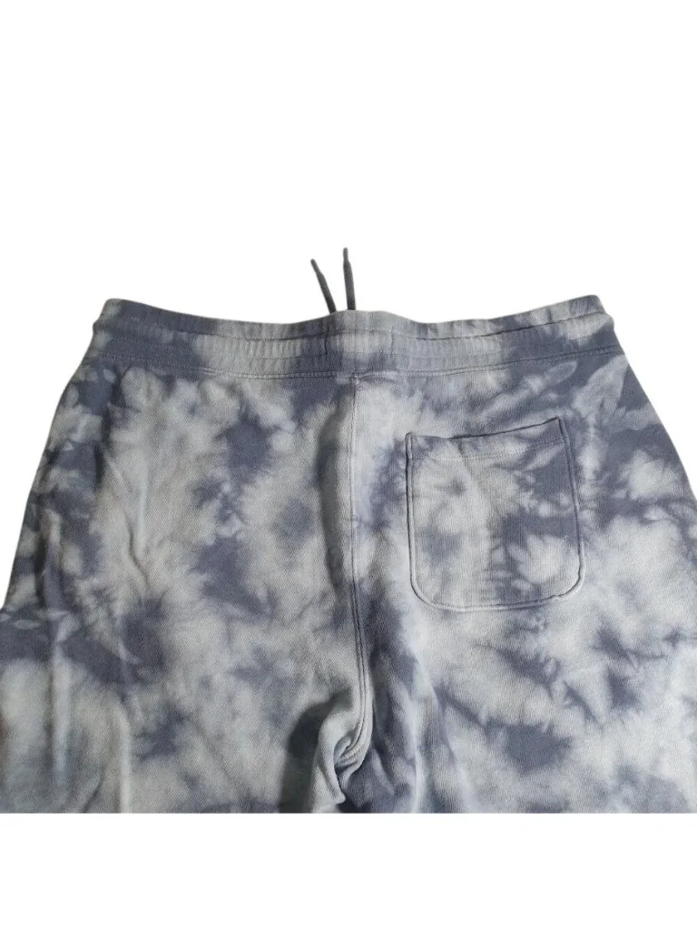 Old Navy Men Tie Dye Drawstring Sweat Shorts Soft Cotton Medium Blue Athletic